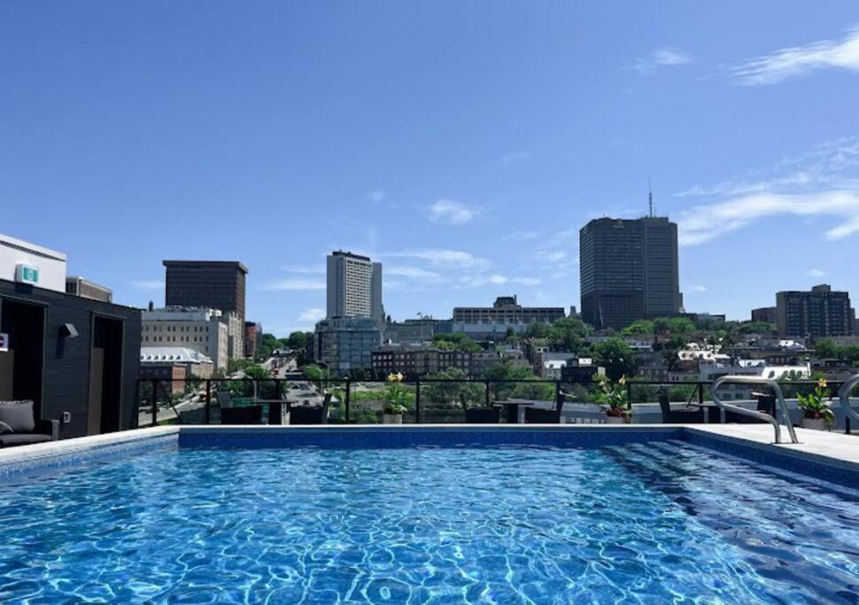 Condo Chic, Centre-Ville Piscine, Terrasse, Gym Κεμπέκ Εξωτερικό φωτογραφία